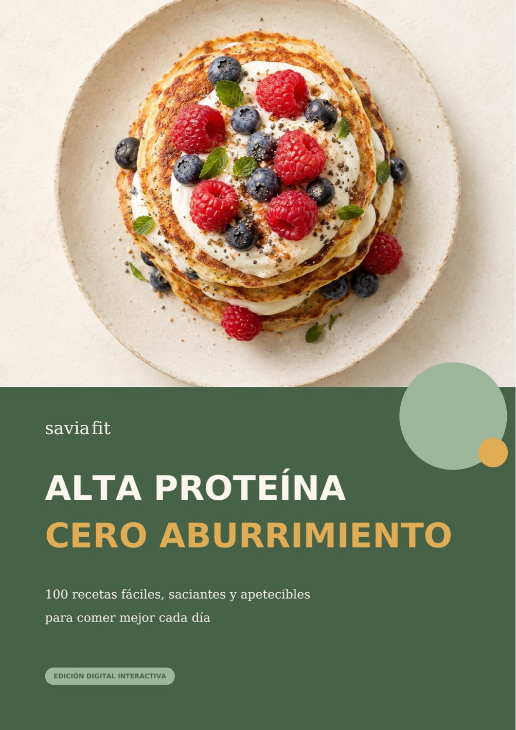 Portada del ebook Alta proteína, cero aburrimiento de Savia Fit
